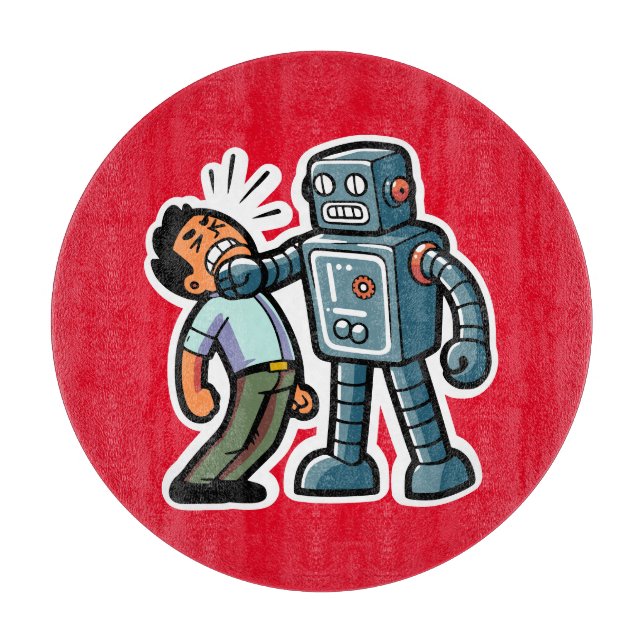 Angry Robot Schneidebrett (Vorderseite)