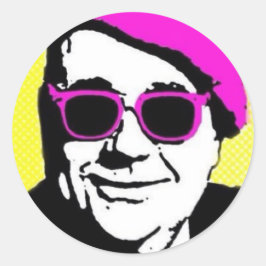 Angry Runder Aufkleber