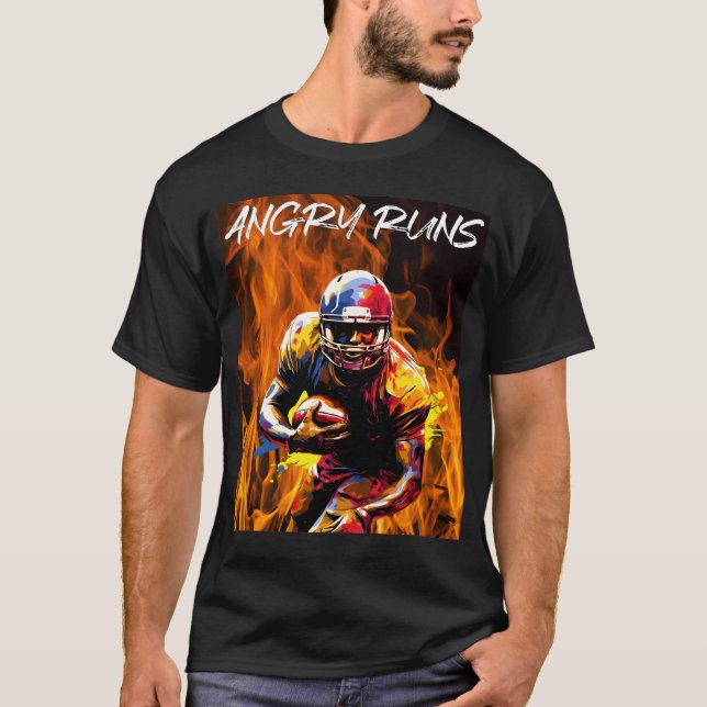 Angry Runs - American Football T-Shirt (Vorderseite)