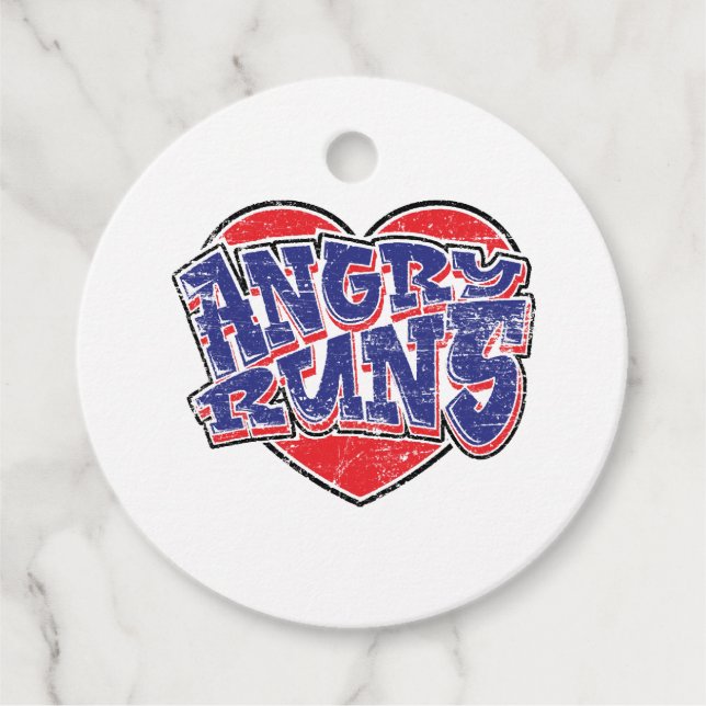 Angry Runs Fans Design v2 Geschenkanhänger (Vorderseite)
