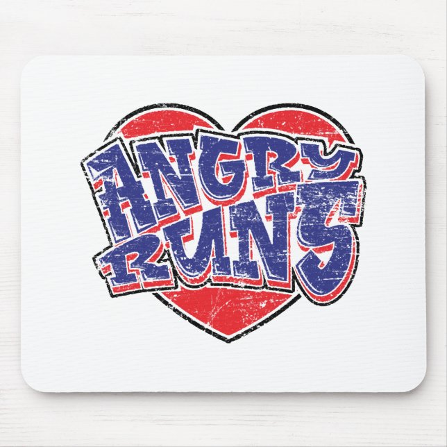 Angry Runs Fans Design v2 Mousepad (Vorne)