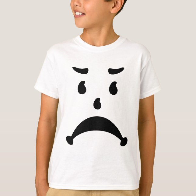 Angry Sad 80er Child Parody T-Shirt (Vorderseite)