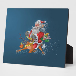 Angry Santa Claus Fotoplatte