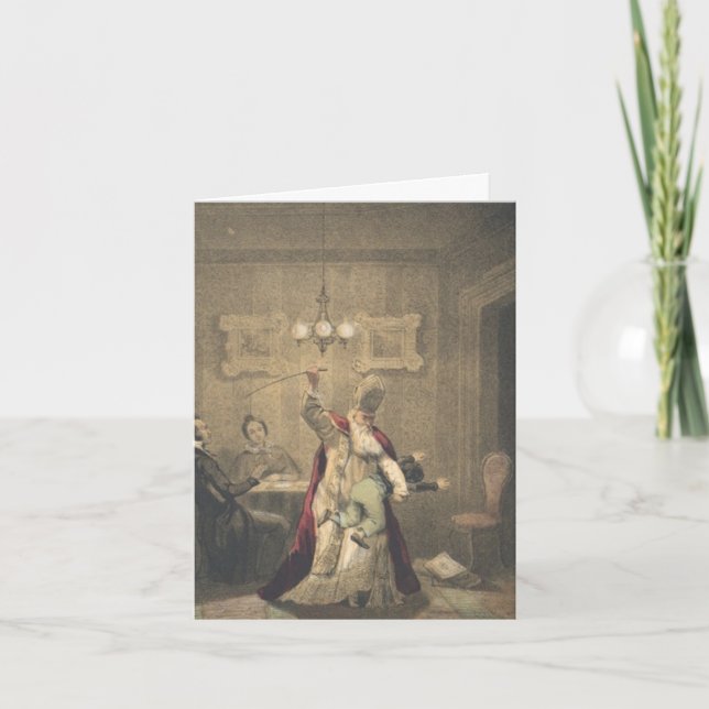 Angry Santa Feiertagskarte (Vorderseite)