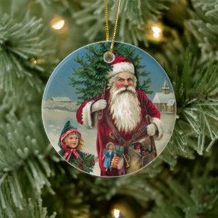 Angry Santa Keramik Ornament