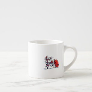 Angry Santa links Hand Espresso Tasse