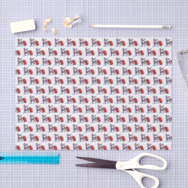 Angry-Santa-Papier gestaffelt Seidenpapier (Handwerk)