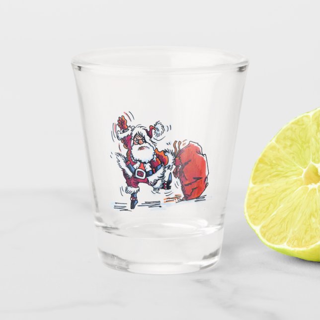 Angry Santa Shot Glas (Vorderseite)