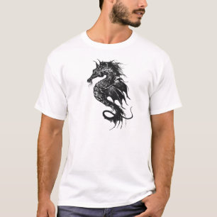 Angry Sea Horse im Schwarzen Meer T-Shirt