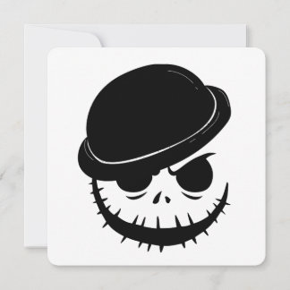 Angry Skeleton Bone Bash Party Halloween Einladung