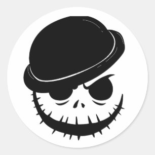 Angry Skeleton Halloween Stickers