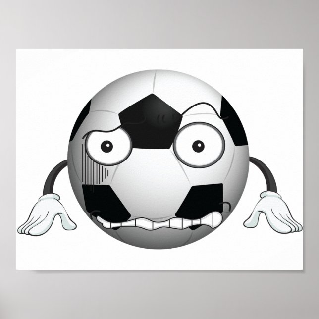 Angry Soccer Ball Poster (Vorne)
