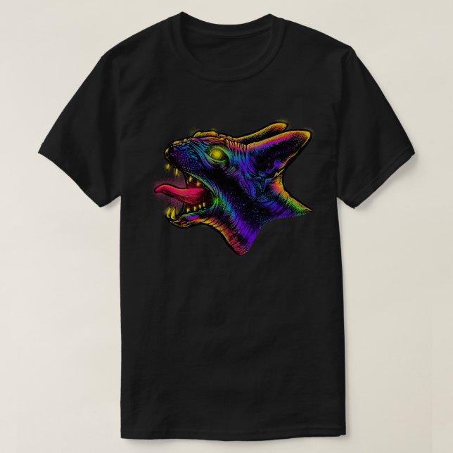 Angry Sphynxcat T-Shirt (Design vorne)