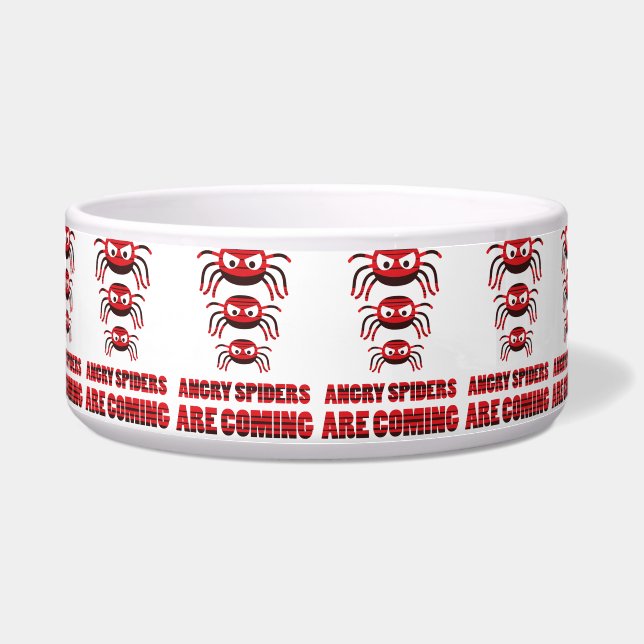 Angry spiders are coming T-Shirt Napf (Vorderseite)