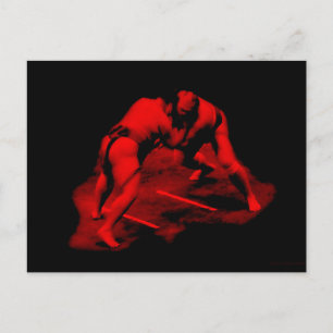 "Angry Sumo" - Postkarte