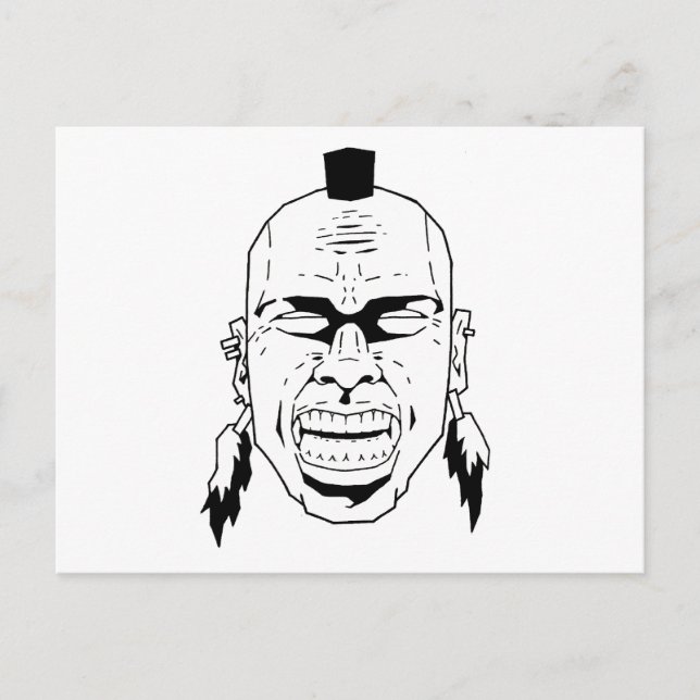 Angry Tooth Postkarte (Vorderseite)