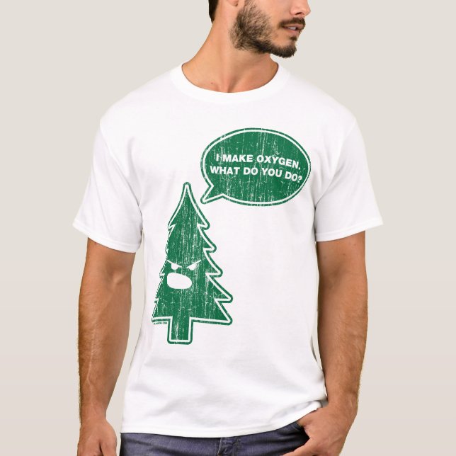 Angry Tree (Vintag) T-Shirt (Vorderseite)