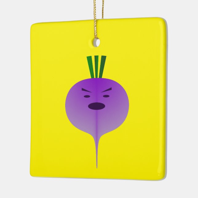 Angry Turnip von Kenneth Yoncich Keramikornament (Links)