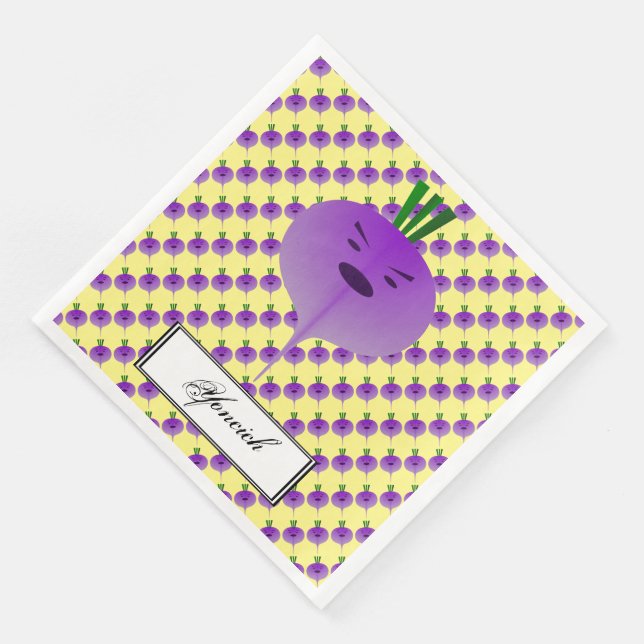 Angry Turnip von Kenneth Yoncich Serviette (Ecke)