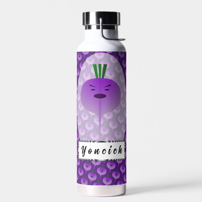 Angry Turnip von Kenneth Yoncich Trinkflasche (Links)