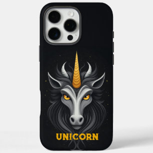Angry Unicorn Black iPhone 16 Pro Max Hülle