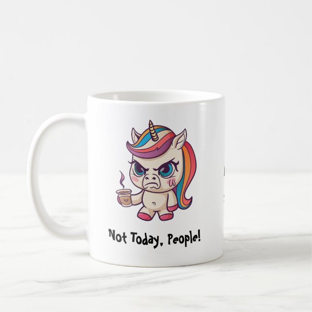 Angry Unicorn Tasse (Links)