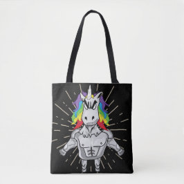 Angry Unicorn Tote Bag