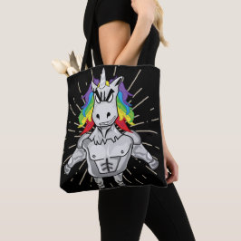 Angry Unicorn Tote Bag