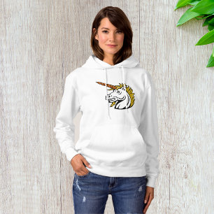 Angry Unicorn Womens Hoodie