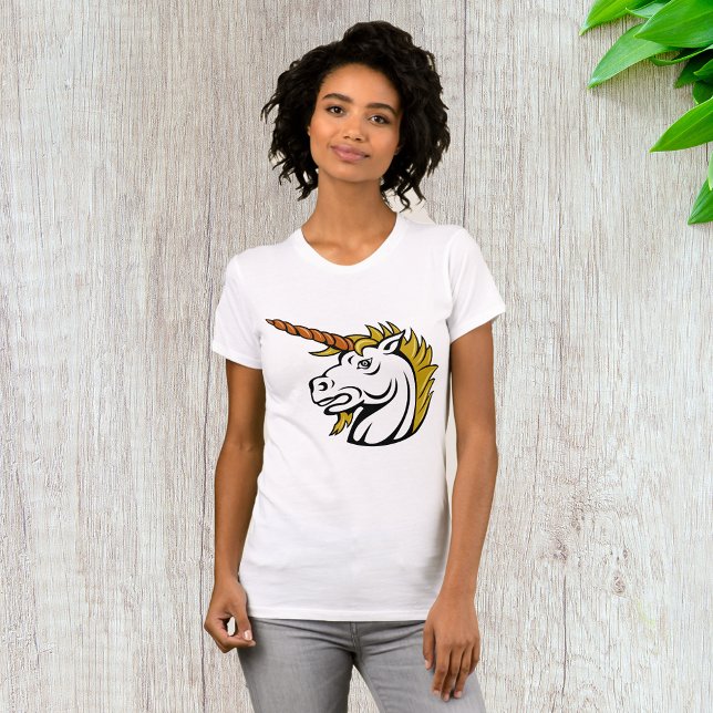 Angry Unicorn Womens T - Shirt (Von Creator hochgeladen)