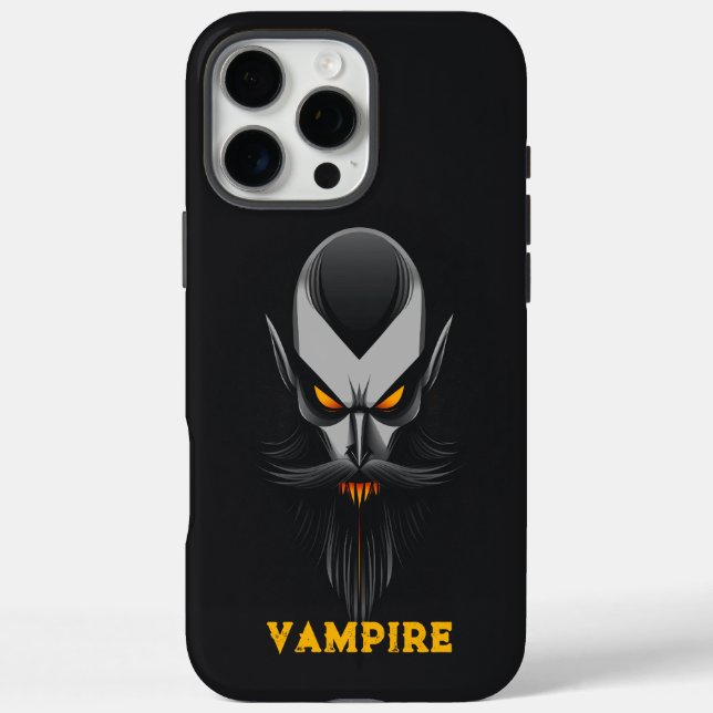 Angry Vampire Black Case-Mate iPhone Hülle (Rückseite)