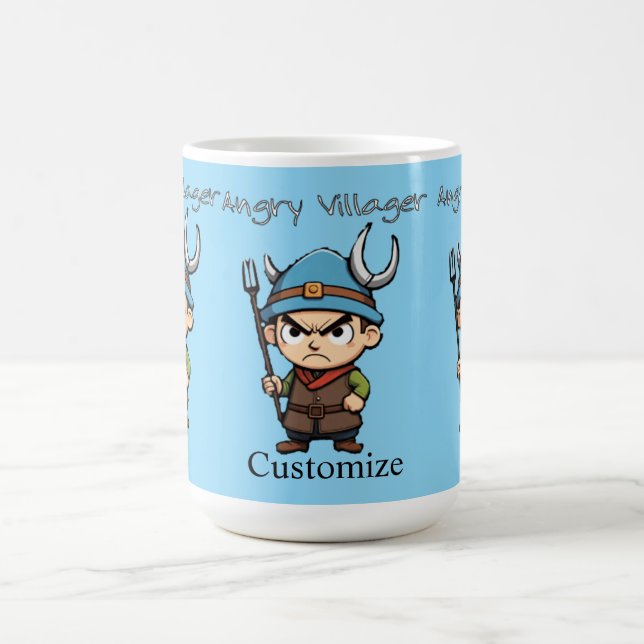 Angry Villager Pitchfork Thunder_Cove Kaffeetasse (Mittel)