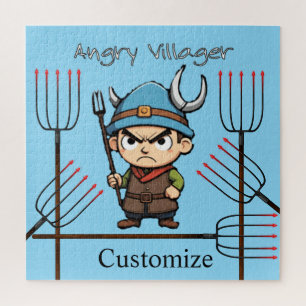 Angry Villager Pitchfork Thunder_Cove Puzzle