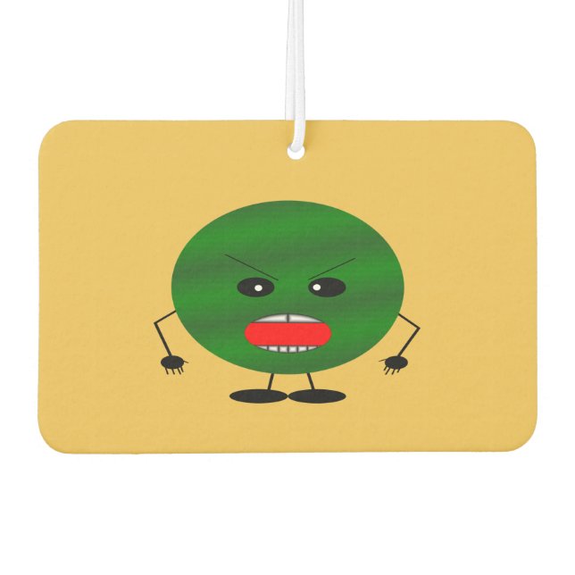 Angry Watermelon von Kenneth Yoncich Autolufterfrischer (Vorderseite)