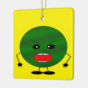 Angry Watermelon von Kenneth Yoncich Keramikornament