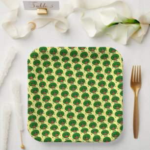 Angry Watermelon von Kenneth Yoncich Pappteller
