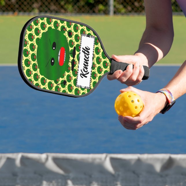 Angry Watermelon von Kenneth Yoncich Pickleball Schläger (InSitu)
