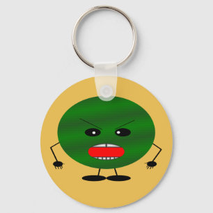 Angry Watermelon von Kenneth Yoncich Schlüsselanhänger