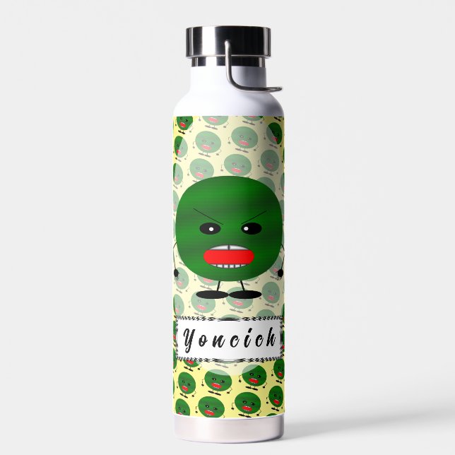 Angry Watermelon von Kenneth Yoncich Trinkflasche (Links)