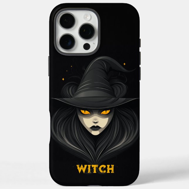 Angry Witch Black Case-Mate iPhone Hülle (Rückseite)