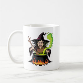 Angry Witch Halloween Kaffeetasse