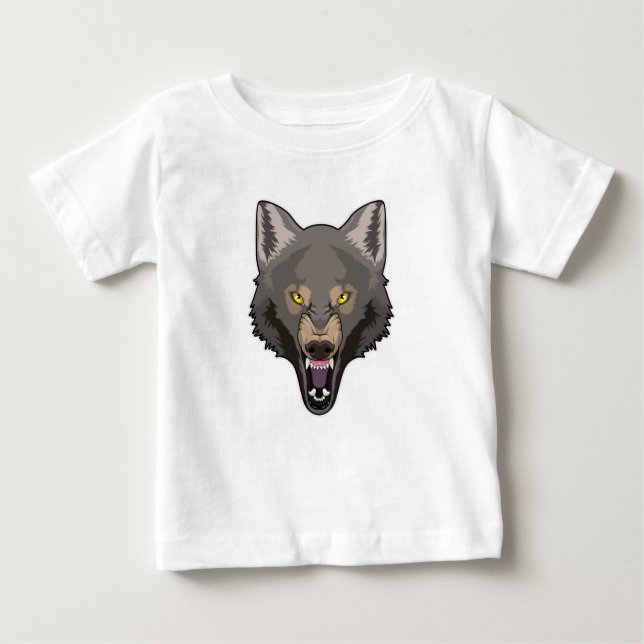 Angry Wolf Baby T-shirt (Vorderseite)