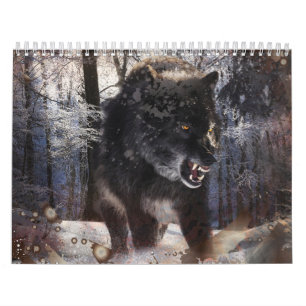 Angry Wolf Forest Kalender