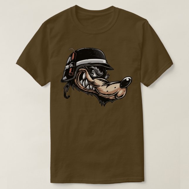 Angry Wolf Head T-Shirt (Design vorne)