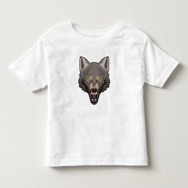 Angry Wolf Kleinkind T-shirt (Vorderseite)