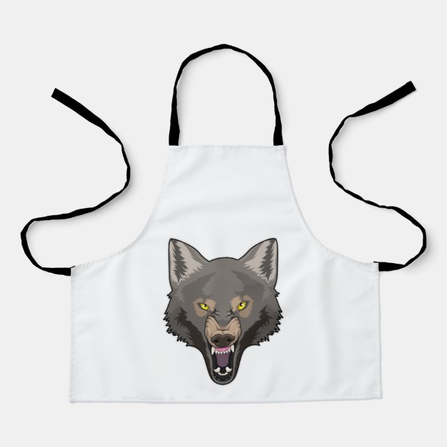 Angry Wolf Schürze (Vorderseite)