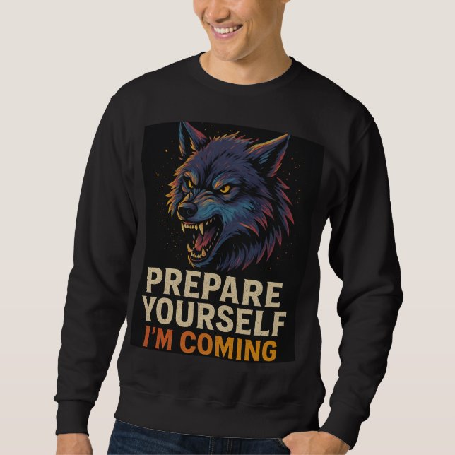 Angry Wolf Sweatshirt (Vorderseite)
