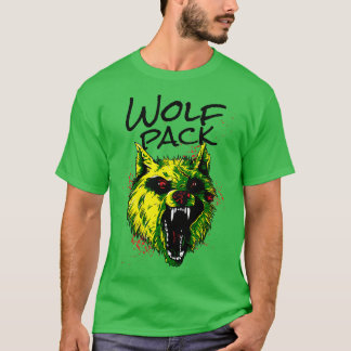 Angry Wolf Wolf Pack Wild Animal T-Shirt