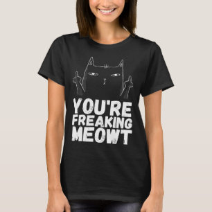 Angrycats Sarcastic Cat Black Cat Spaß T-Shirt