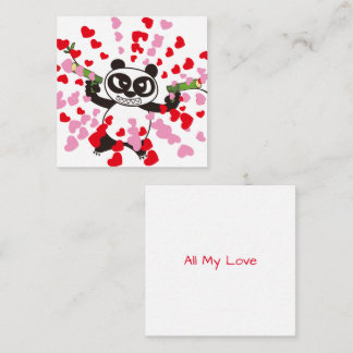 AngryFacePanda Frohen Valentinstag Mitteilungskarte